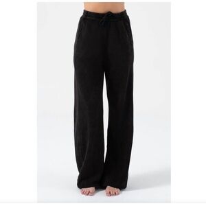 NWT NUX Terry bootcut pant black small
